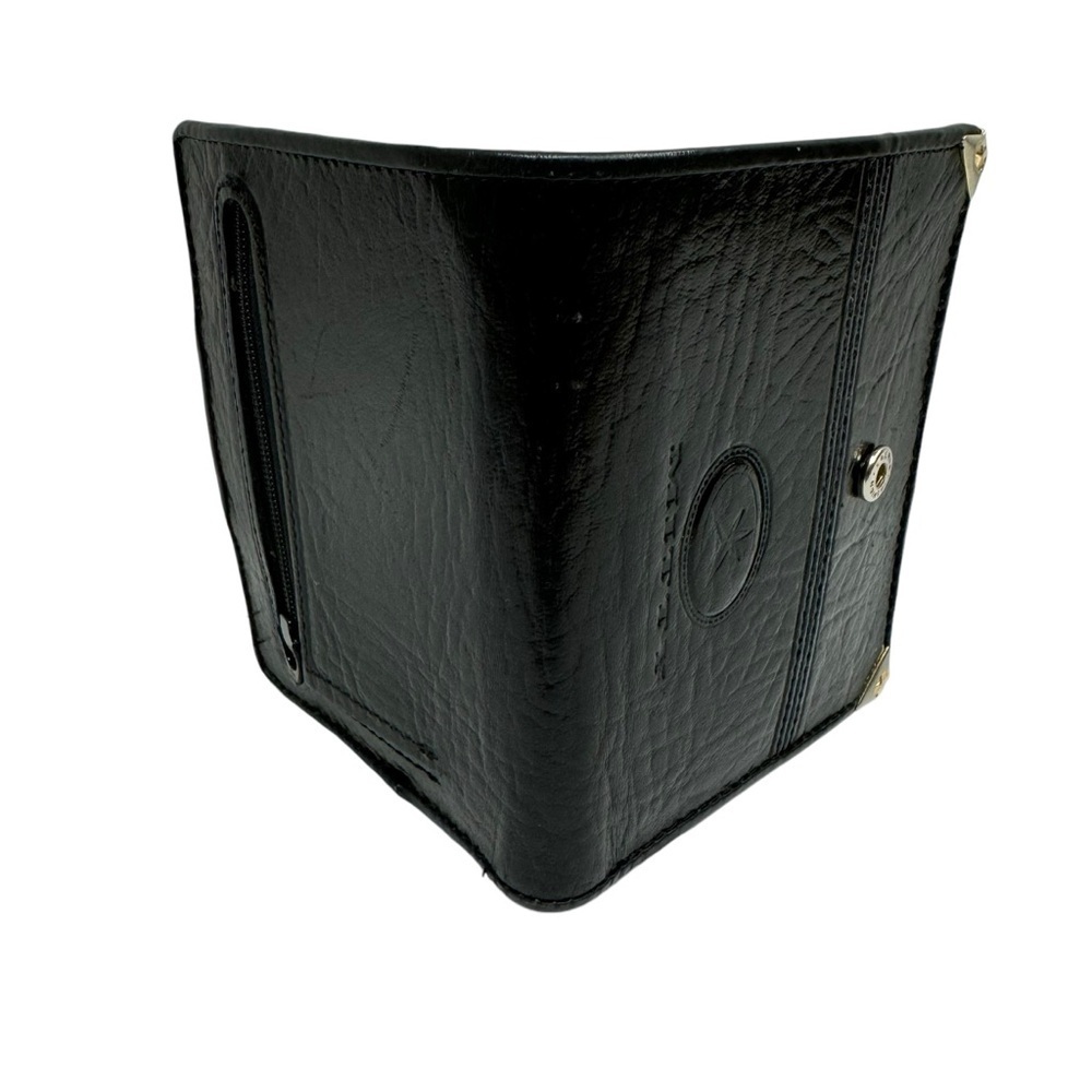Mitty Wallet Women’s Purse Pouch Brazilian Leather Black Gold Buckle Western - Picture 13 of 16